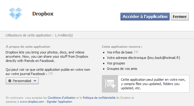 Accéder à l'application