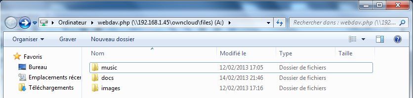 WebDAV ownCloud