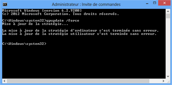 gpupdate /force