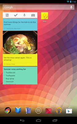 Google Keep sur Android