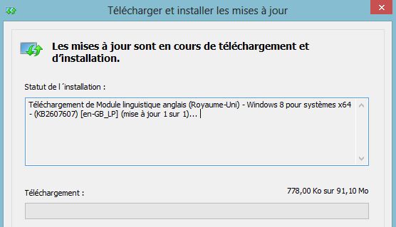 module linguistique francais windows 8.1