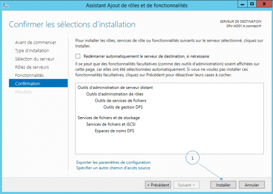 WS 2012 R2 - Installation en cours
