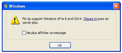 Support de Windows XP
