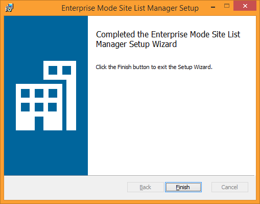 Enterprise Mode Site List Manager