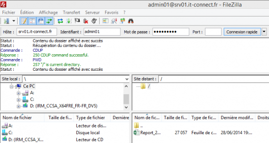 Vérifier le cloisonnement des utilisateurs FTP iisftp12