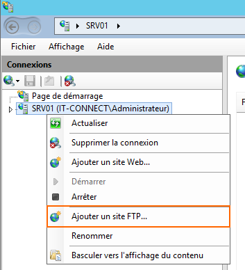 IIS - Ajouter un site FTP iisftp5