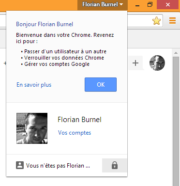 Accès à son compte dans Google Chrome lockchrome2