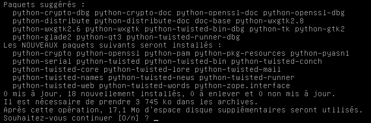 Dépendances d'installation Kippo kippo installation