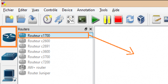 gns3 utilisation configuration