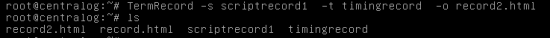 TermRecord enregistrer terminal