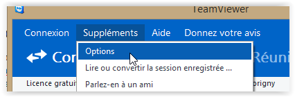 Accès à l'option d'expiration de session teamviewer 10