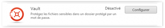 Fonctionnalité Vault dans Trend Micro trend micro maximum security vault