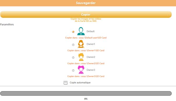 Toshiba Aero Mobile - Création d'une sauvegarde