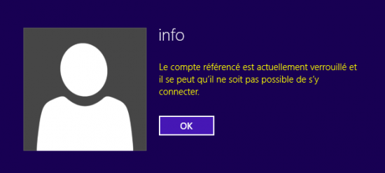 Windows - Compte verrouillé