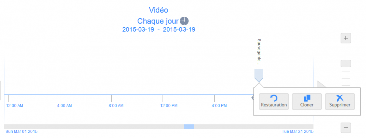 Netgear ReadyNAS 312 - Gestion des snapshots