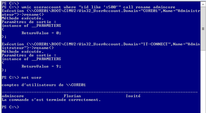 Server Core Renommer Le Compte Administrateur It Connect