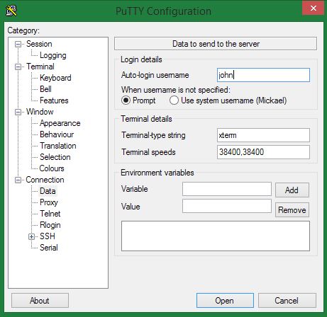 Ajout d'un login de connexion dans PuTTY utilisation-avancee-putty-007
