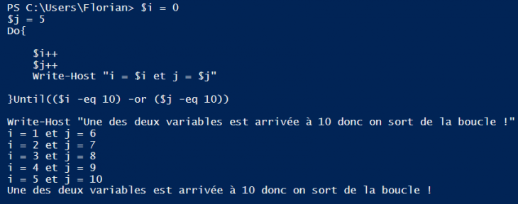 powershell-do-until-multiple-conditions