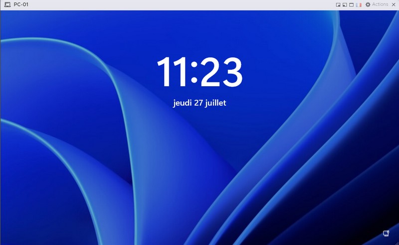 Windows 11 - Ecran de verrouillage par défaut