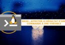 Script Bash - Affecter le résultat d'une commande à une variable