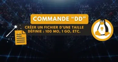 tuto linux commande dd créer un fichier