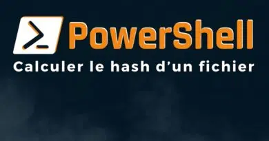 calculer hash fichier powershell Get-FileHash