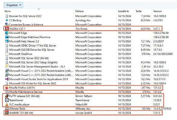 Une image contenant texte, capture d’écran, nombre, menu
Description générée automatiquement