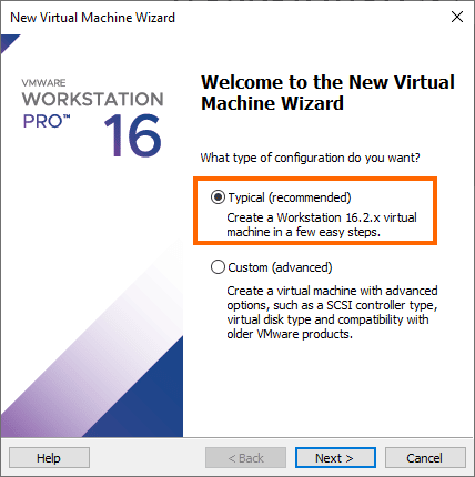 VMware Workstation - GNS3 - Créer VM - Etape 2