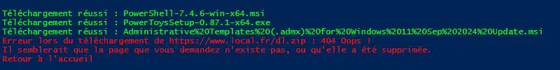 Télécharger plusieurs fichiers avec PowerShell