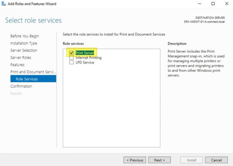 Le serveur d’impression avec Windows Server 2019 ITConnect