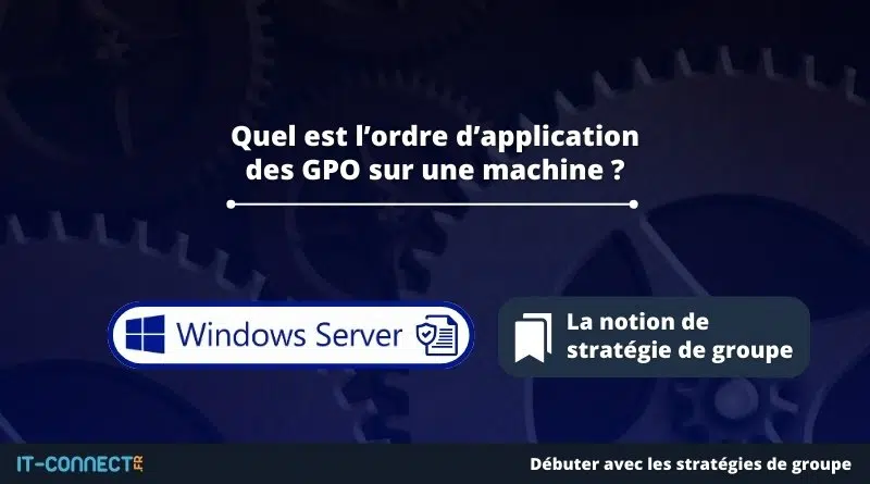 Ordre d'application des GPO sur Windows