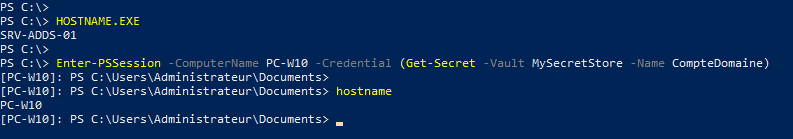 Enter-PSSession et Get-Secret