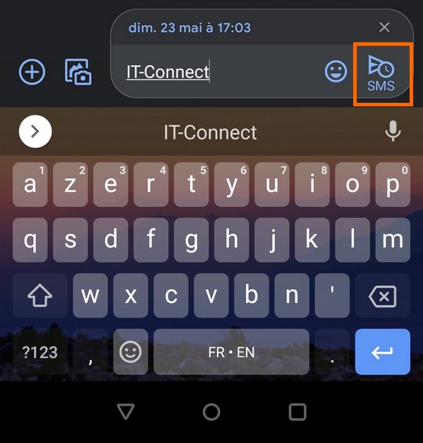 Programmer un SMS sous Android