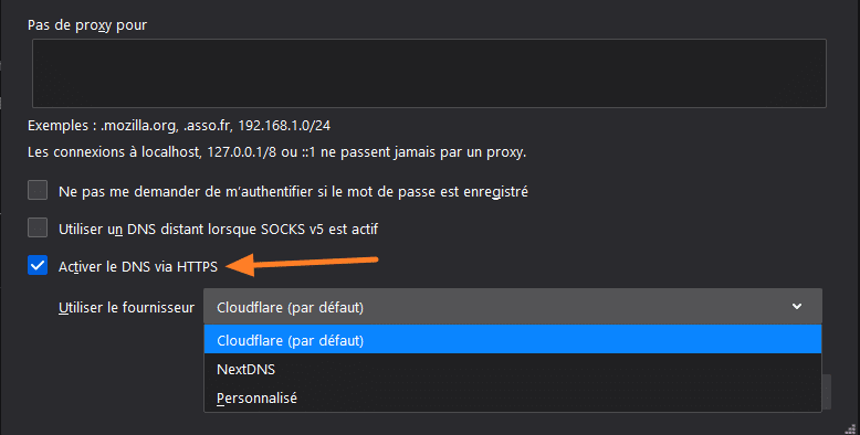 DNS over HTTPS Firefox