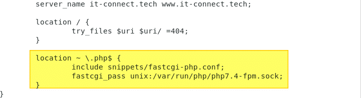 Intégration de PHP à Nginx
