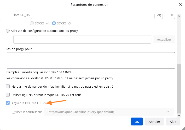 Firefox : DoH géré par GPO