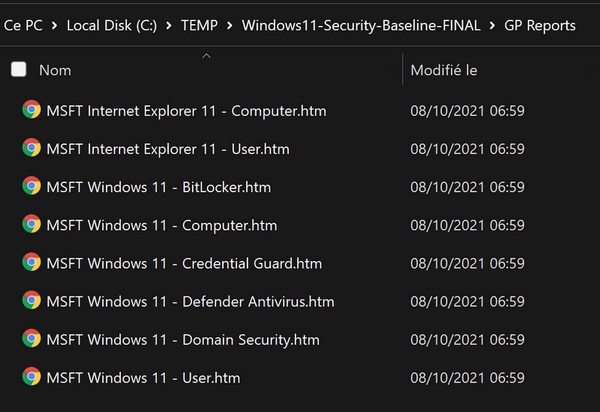 Windows 11 Security Baseline