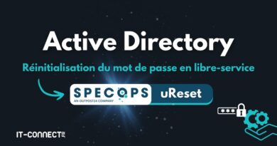 Active Directory - Réinitialisation du mot de passe en libre-service avec Specops uReset
