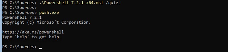 Installation de PowerShell Core sur Windows Server Core