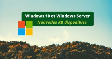 Windows 10 et Windows Server : voici les nouveaux correctifs de janvier