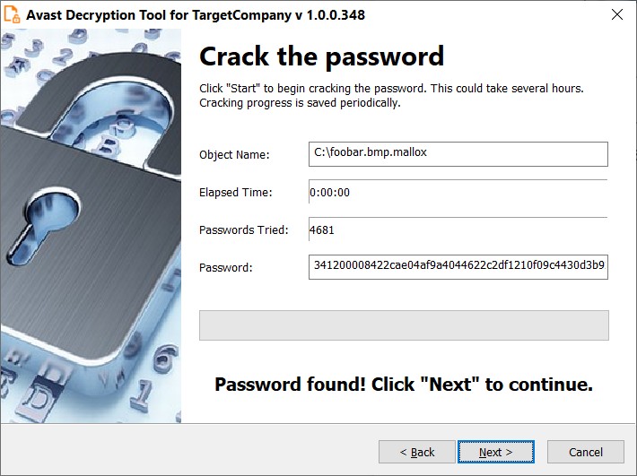 Outil de déchiffrement TargetCompany