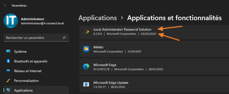 LAPS déployé sur une machine avec une GPO !