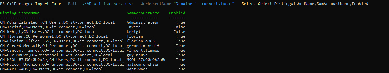 ImportExcel ou comment utiliser Excel avec PowerShell