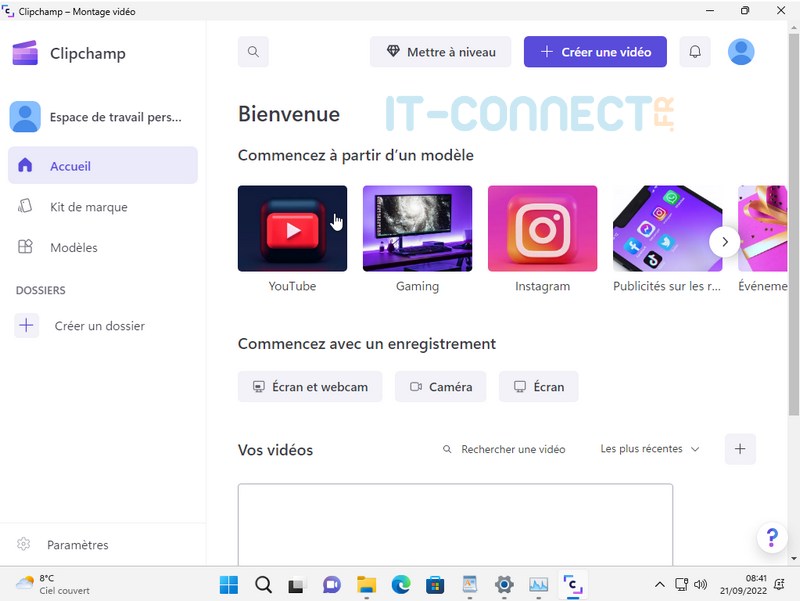 Windows 11 22H2 - Clipchamp