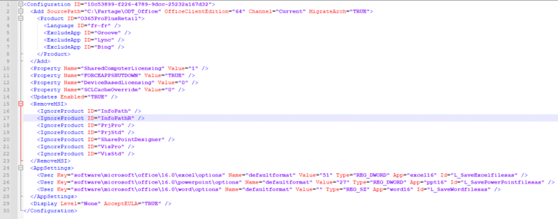 Mise à niveau Office avec ODT