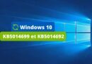Windows 10 KB5014699 et KB5014692