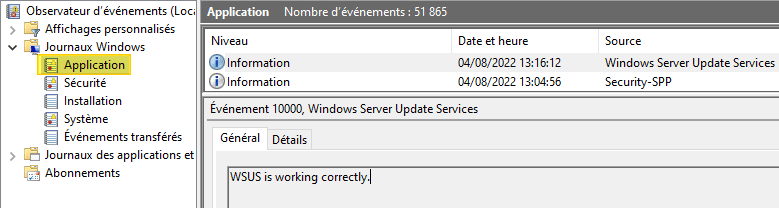 Exemple utilisation wsusutil