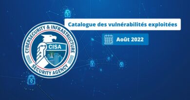 La CISA - Août 2022 - Mise à jour du catalogue des failles exploitées