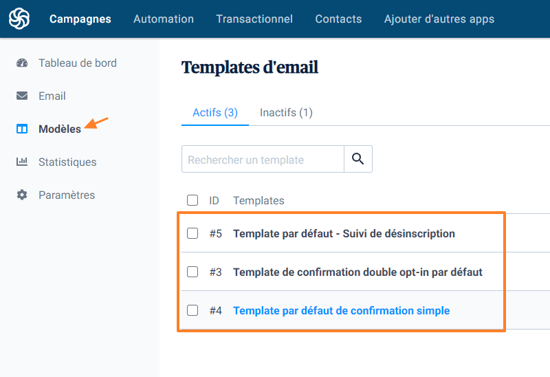 Sendinblue - Personnaliser les e-mails d'inscription à la newsletter