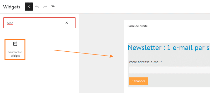 WordPress SendInBlue Widgets